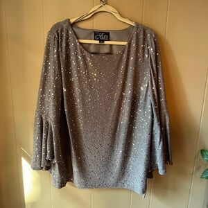 Alex Evenings Sequined top